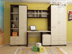 Детская Студент Комплект мебели (Дуб сонома/Белый) в Иваново - ivanovo.katalogmebeli.com | фото 1