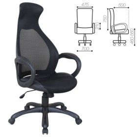 Кресло офисное BRABIX Genesis EX-517 (черное) в Иваново - ivanovo.katalogmebeli.com | фото