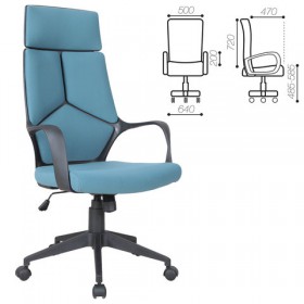 Кресло офисное BRABIX Prime EX-515 (голубая ткань) в Иваново - ivanovo.katalogmebeli.com | фото