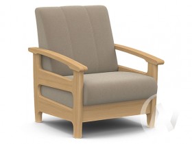 Кресло для отдыха Омега (бук лак/CATANIA LATTE) в Иваново - ivanovo.katalogmebeli.com | фото