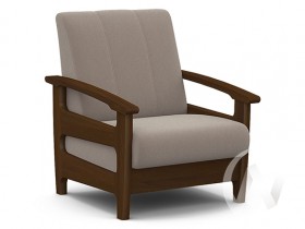Кресло для отдыха Омега (орех лак/CATANIA COCOA) в Иваново - ivanovo.katalogmebeli.com | фото 1