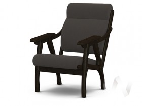 Кресло Вега-10 (венге лак/ULTRA GRAFIT) в Иваново - ivanovo.katalogmebeli.com | фото 1