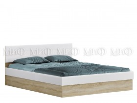 Кровать 1,4 спальня Фортуна (Дуб сонома/белый глянец) в Иваново - ivanovo.katalogmebeli.com | фото