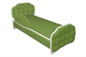 Кровать 190 Атлет Lux 76 Зелёный (мягкий бортик) в Иваново - ivanovo.katalogmebeli.com | фото