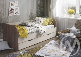 Кровать детская Балли 2-х уровневая (шимо темный/шимо светлый) в Иваново - ivanovo.katalogmebeli.com | фото