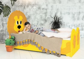Кровать детская Лева 1.6 Желтый/Оранжевый в Иваново - ivanovo.katalogmebeli.com | фото