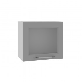 Квадро ВПГС 500 шкаф верхний горизонтальный со стеклом высокий (Лунный свет/корпус Серый) в Иваново - ivanovo.katalogmebeli.com | фото