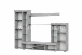 Мебель для гостиной МГС 5 Цемент светлый / Белый в Иваново - ivanovo.katalogmebeli.com | фото 4