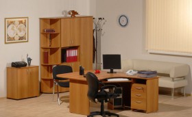 Мебель для персонала Рубин 42 Светлый миланский орех в Иваново - ivanovo.katalogmebeli.com | фото 2